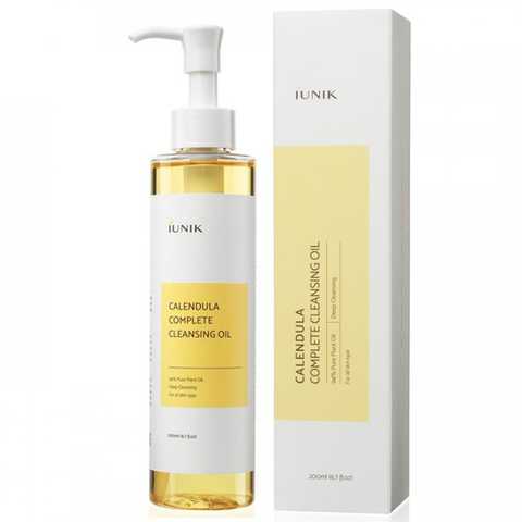 Гидрофильное масло с экстрактом календулы IUNIK Calendula Complete Cleansing Oil, 200 мл
