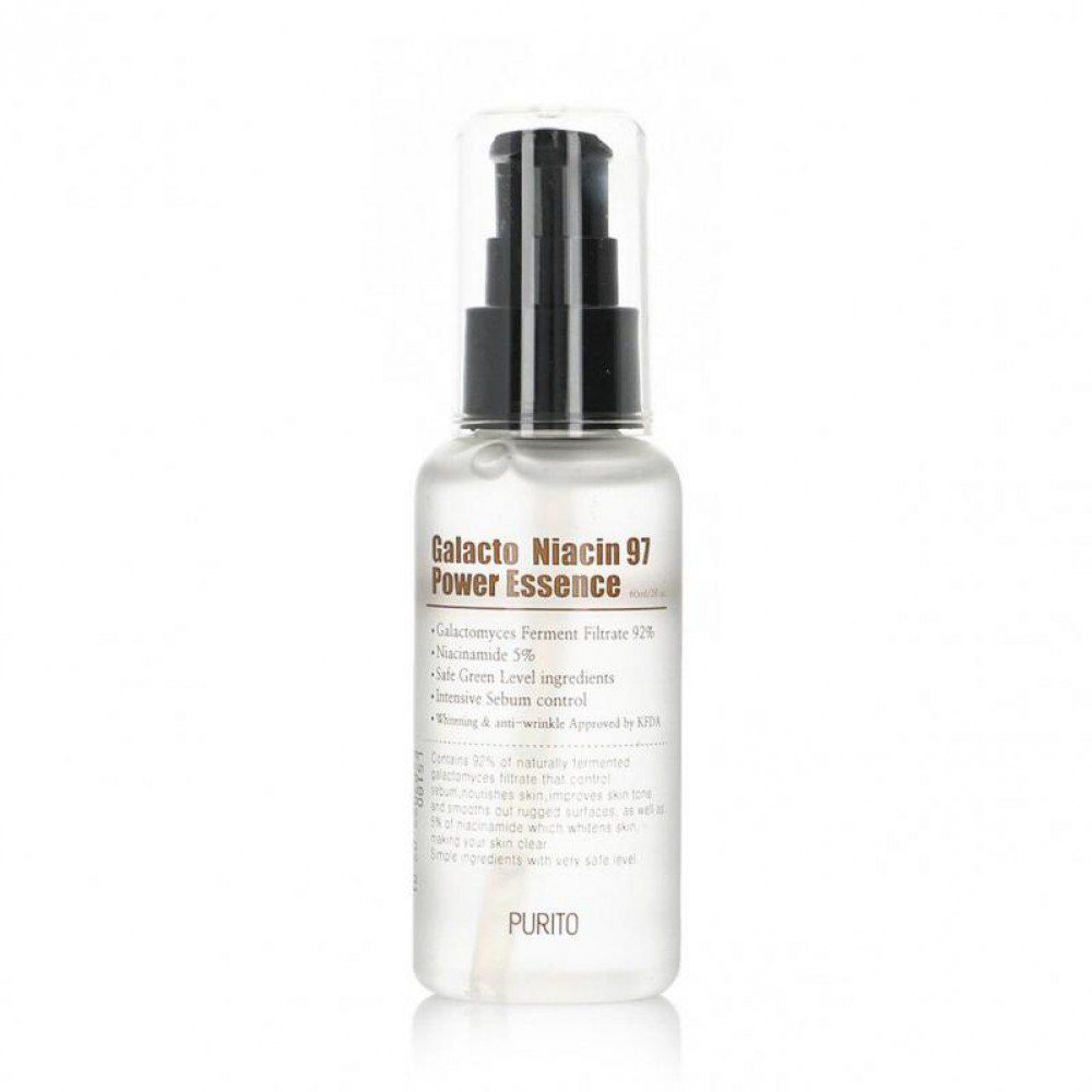 Восстанавливающая активная эссенция с Ниацинамидом Purito Galacto Niacin 97 Power Essence, 60мл