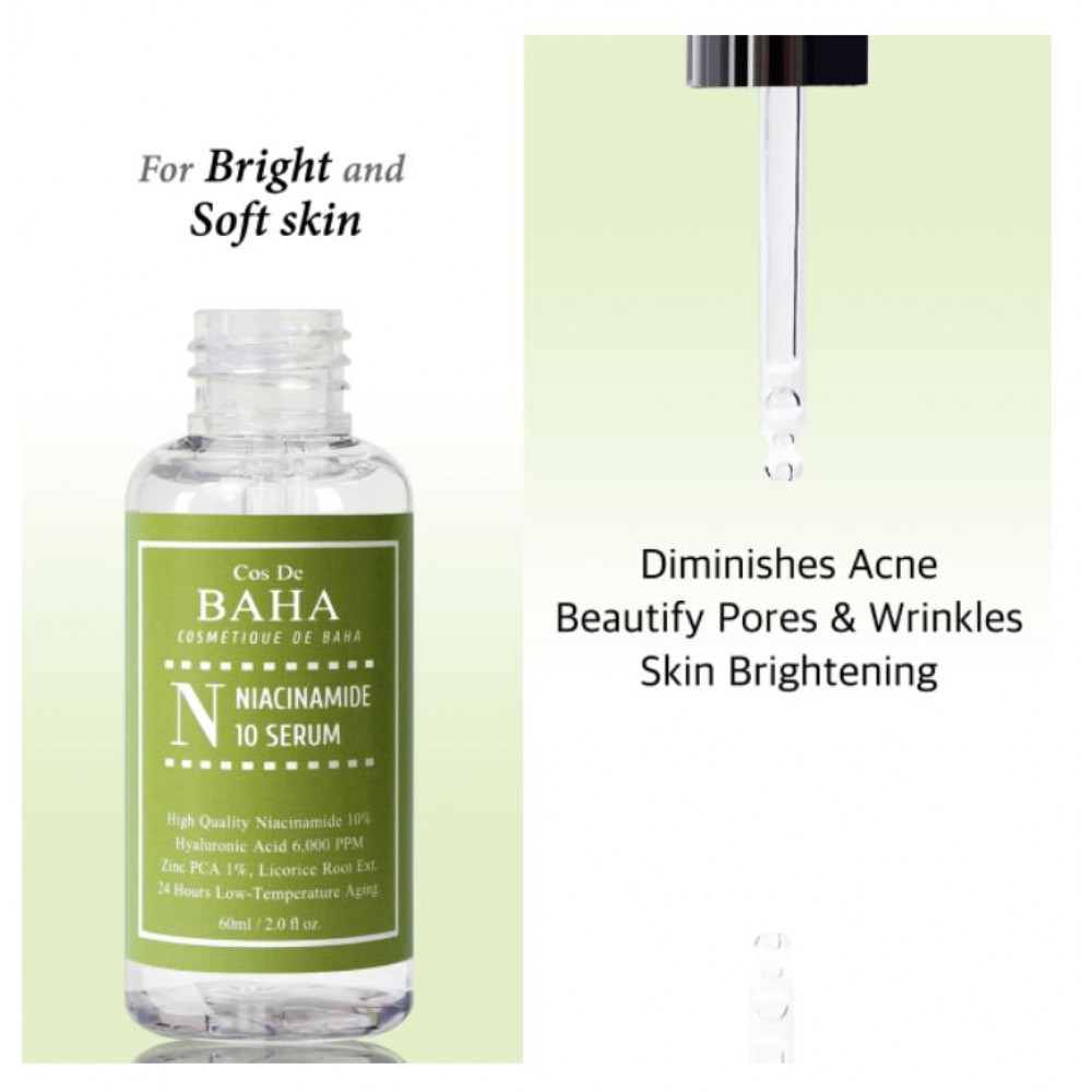 Сироватка з ніацинамідом 10% Cos De Baha Niacinamide 10 Serum
