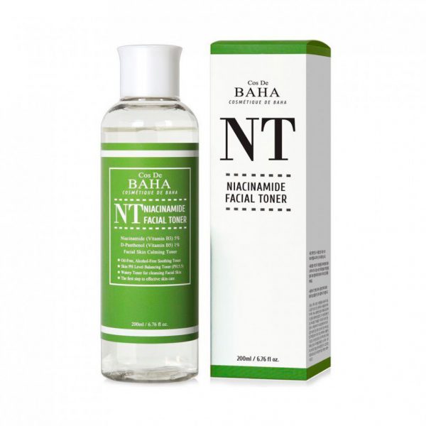 Тонер для проблемной кожи с ниацинамидом Cos De Baha Nt Niacinamide Toner, 200мл