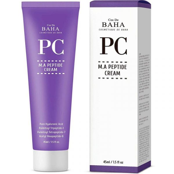 Пептидный крем против морщин Cos De Baha Peptide Cream Matrixyl 3000 and Argireline, 45 мл