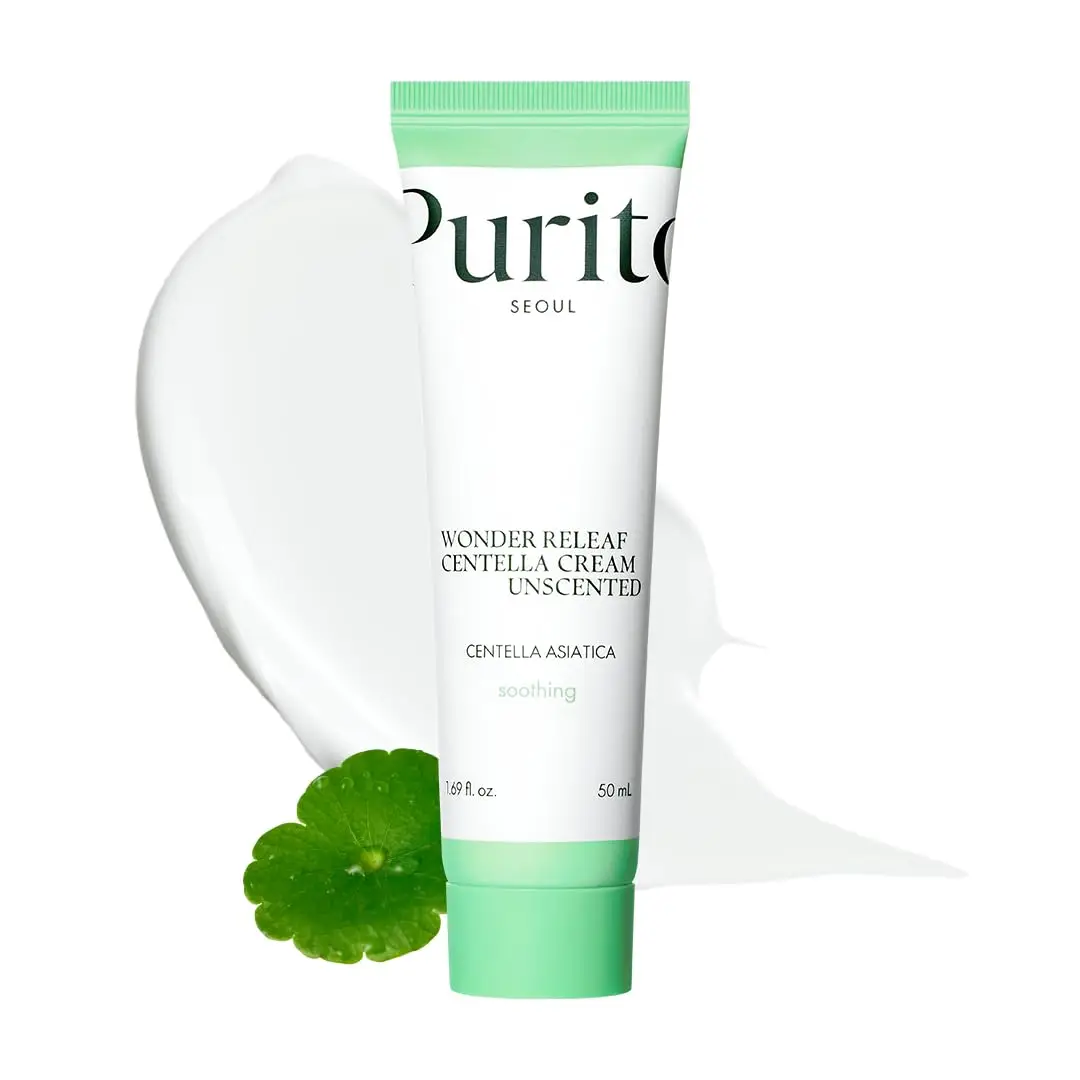 Крем для чутливої шкіри з центеллою без ефірних олій Purito Seoul Wonder Releaf Centella Cream Unscented