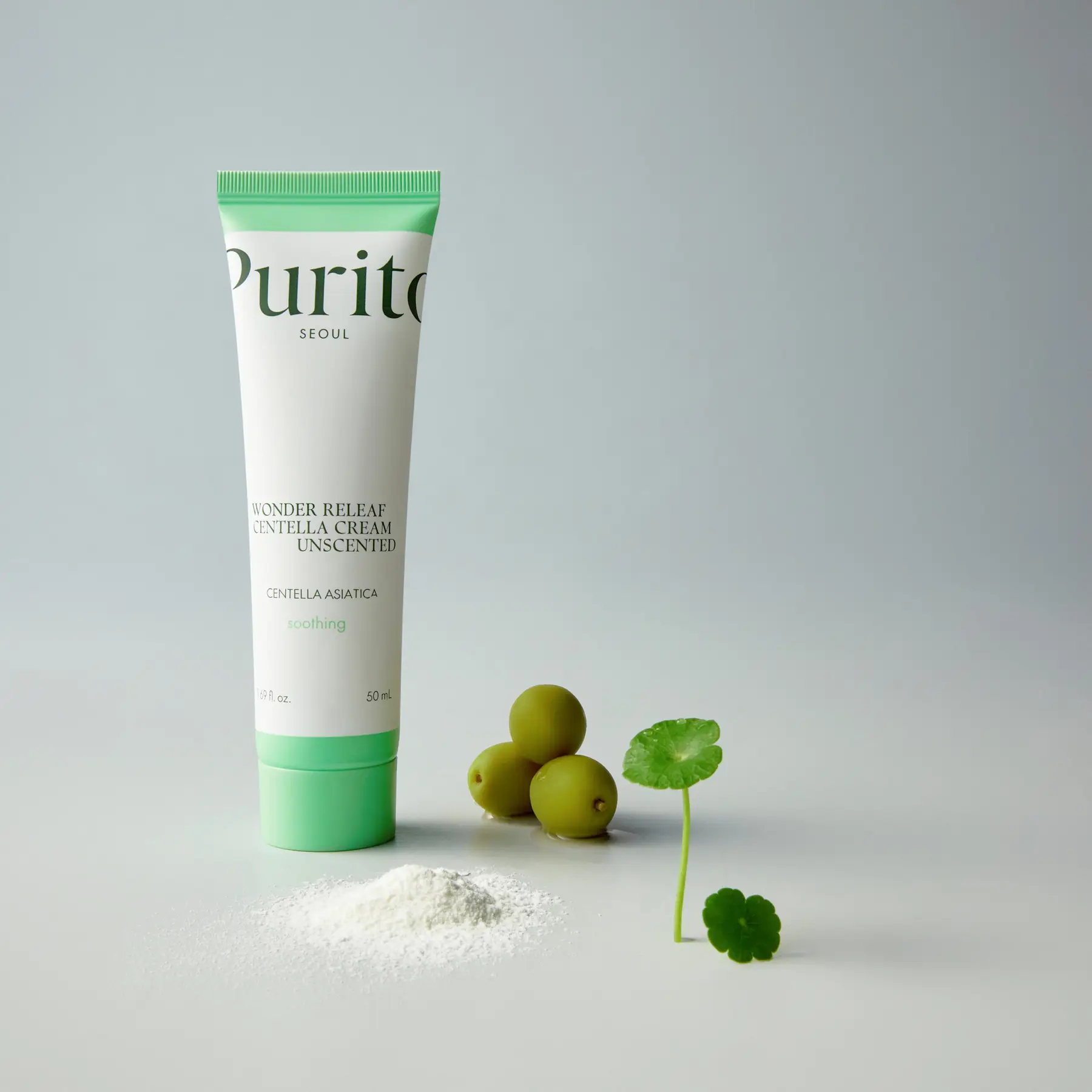 Крем для чутливої шкіри з центеллою без ефірних олій Purito Seoul Wonder Releaf Centella Cream Unscented
