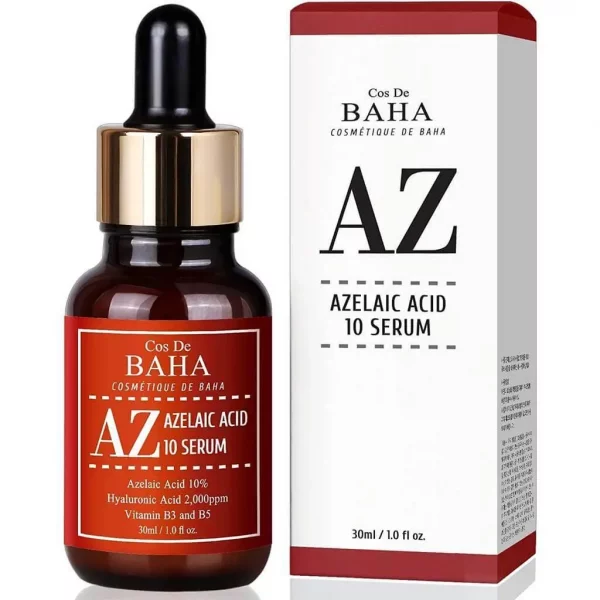 Противовоспалительная сыворотка с азелаиновой кислотой Cos De Baha AZ Azealiac Acid 10% Serum, 30мл