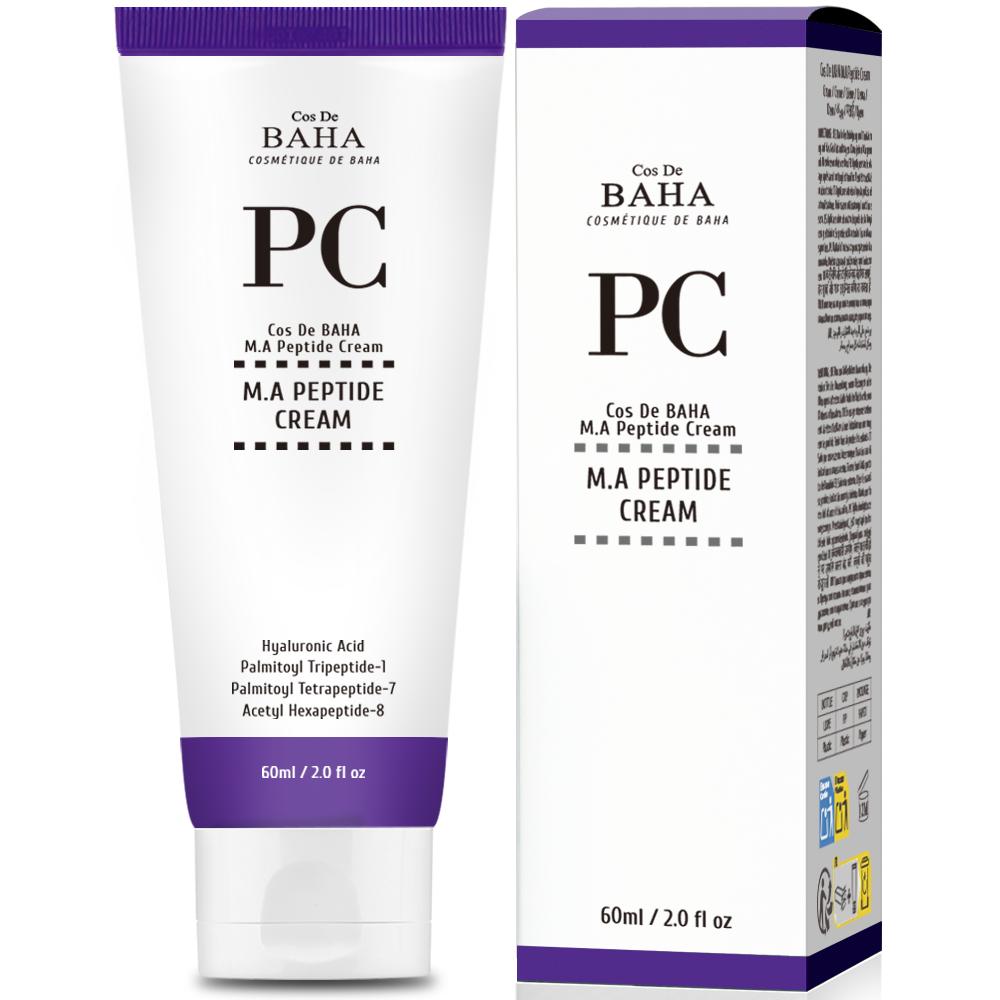 Пептидний крем проти зморшок Cos De Baha Peptide Cream Matrixyl 3000 and Argireline, 60 мл