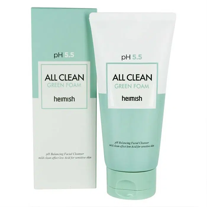 Слабокислотний гель для вмивання Heimish pH 5.5 All Clean Green Foam, 150мл