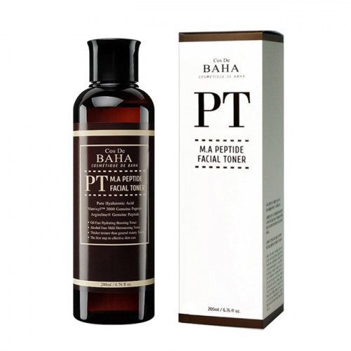 Пептидний тонер з матріксілом і аргіреліном Cos De Baha M.A Peptide Facial Toner, 200мл