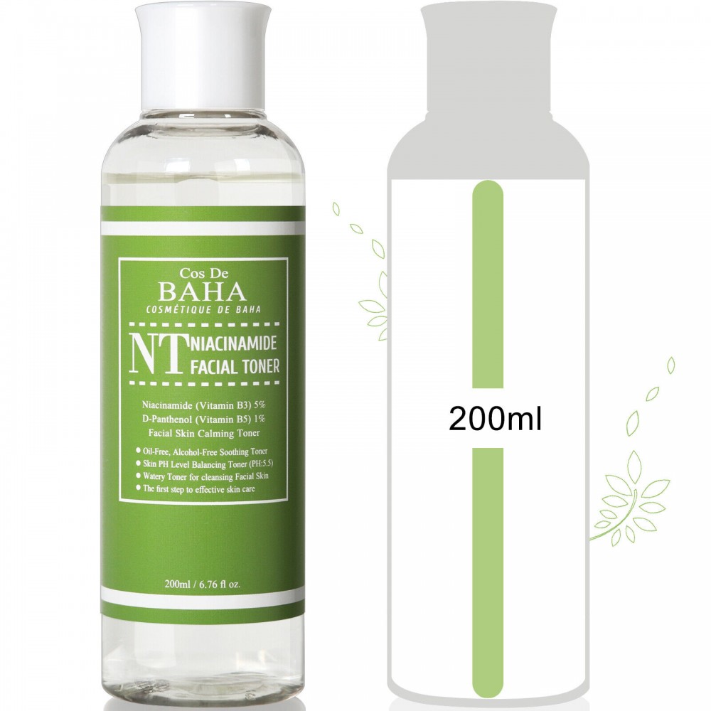 Тонер для проблемной кожи с ниацинамидом Cos De Baha Nt Niacinamide Toner, 200мл