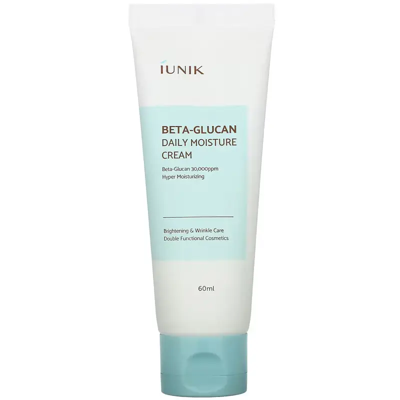 Зволожуючий крем з бета-глюканом Iunik Beta Glucan Daily Moisture Cream, 60 мл