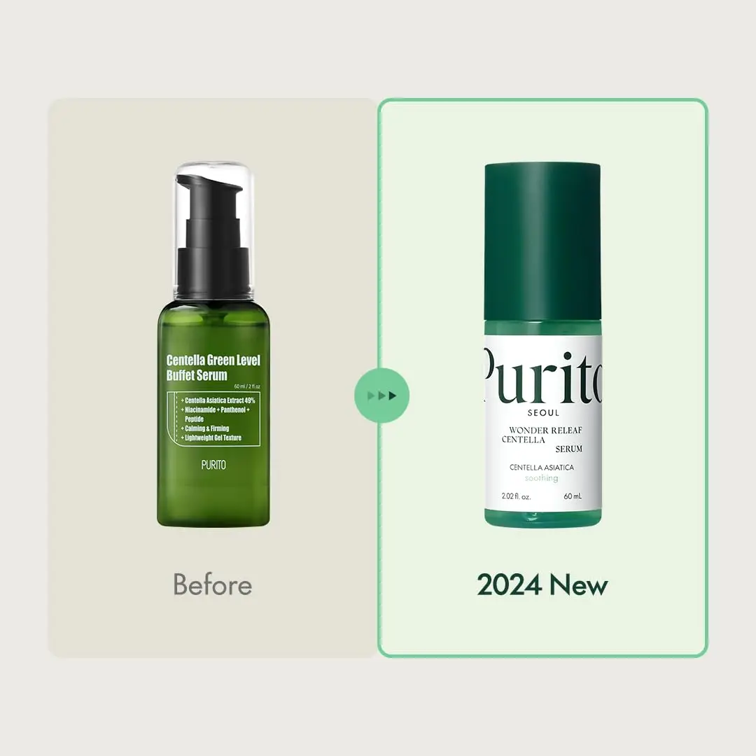 Успокаивающая сыворотка с центеллой и ниацинамидом Purito Seoul Wonder Releaf Centella Serum, 60мл