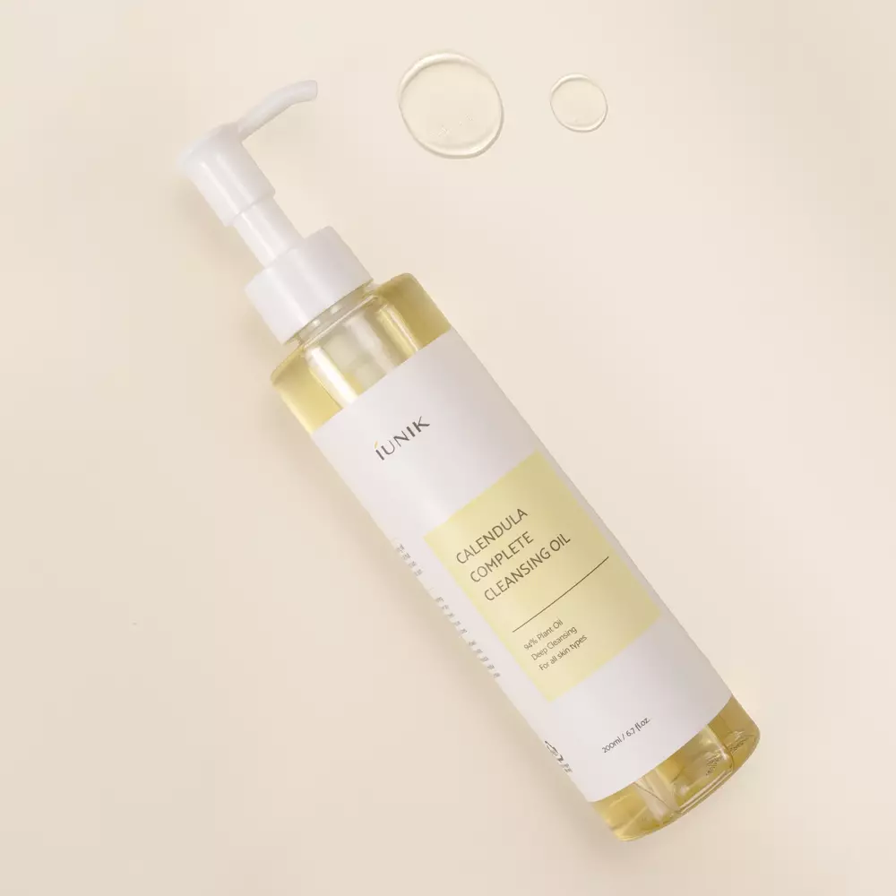 Гидрофильное масло с экстрактом календулы Iunik Calendula Complete Cleansing Oil, 200 мл