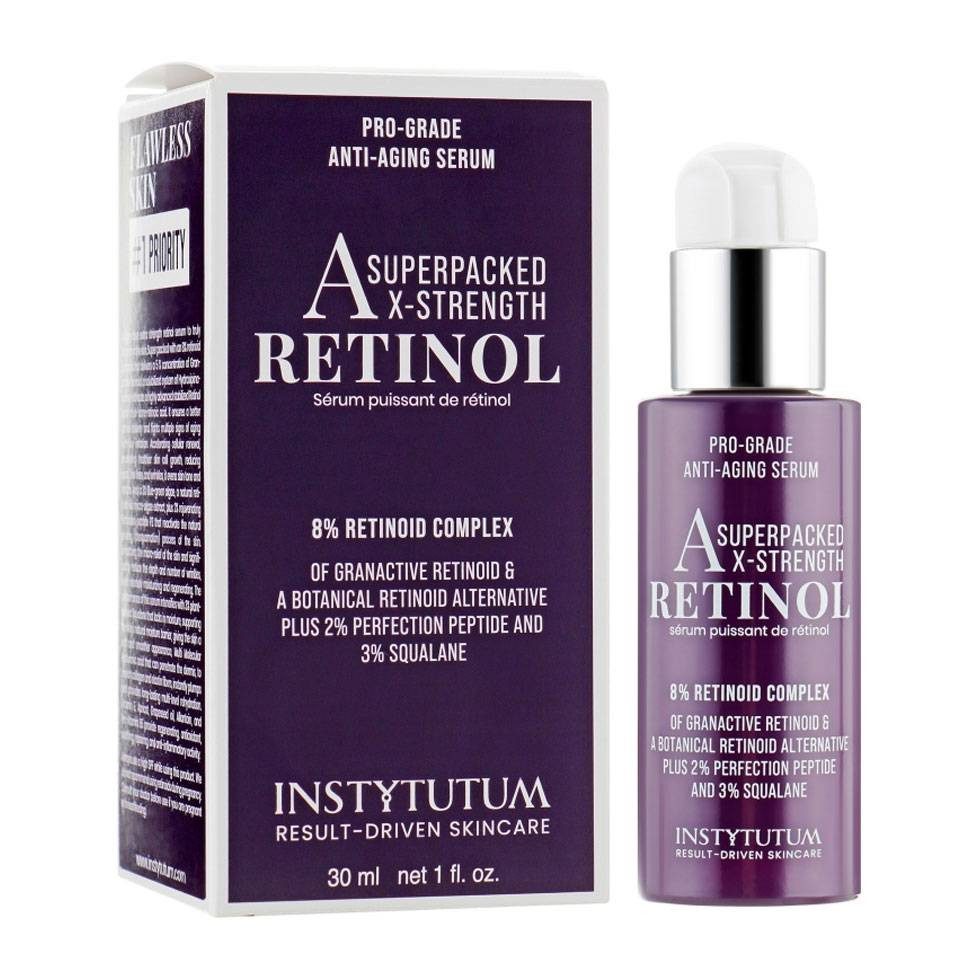 Концентрированная сыворотка с ретинолом Instytutum Pro-Grade Anti-Aging X-Strength Retinol Serum - 30 мл
