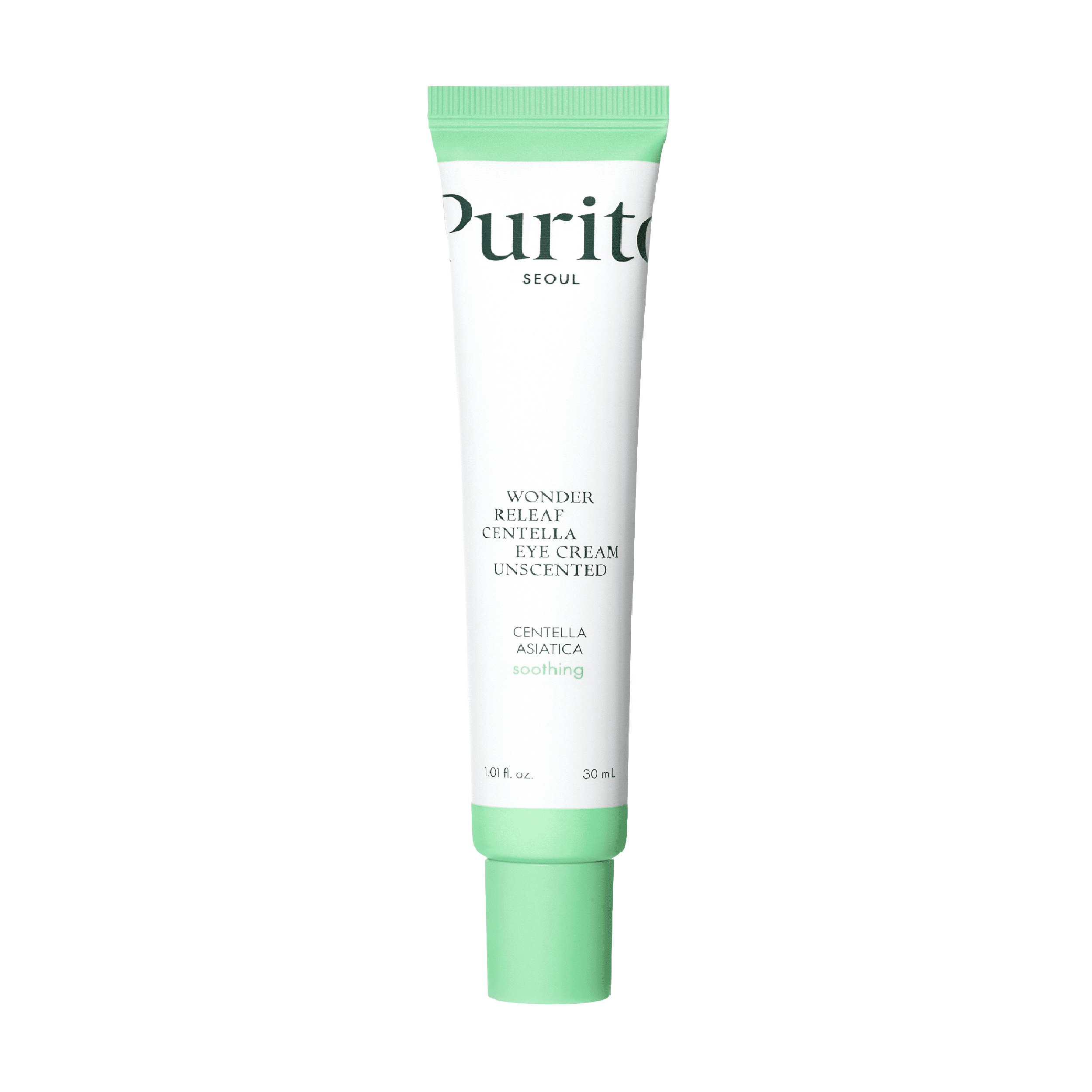 Крем для век с центеллой и пептидами без эфирных масел Purito Seoul Wonder Releaf Centella Eye Cream Unscented, 30 мл
