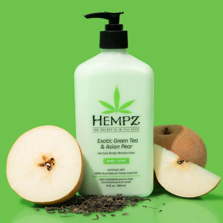 Увлажняющее молочко для тела Зеленый чай и азиатская груша Hempz Exotic Green Tea & Asian Pear Herbal Moisturizer