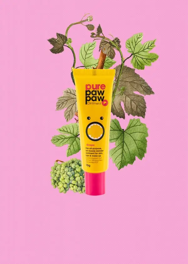 Бальзам для губ з ароматом винограду Pure Paw Paw Grape