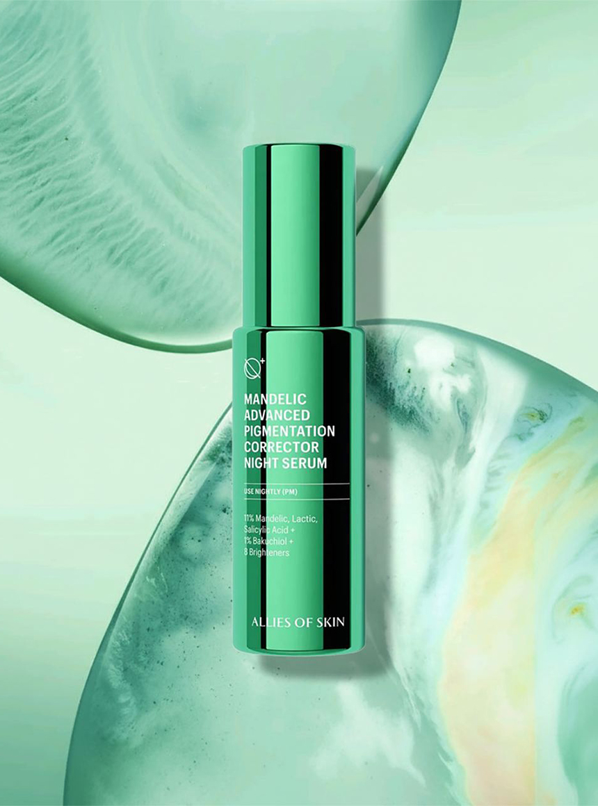 Нічна сироватка із 11% кислот Allies of skin Mandelic Pigmentation