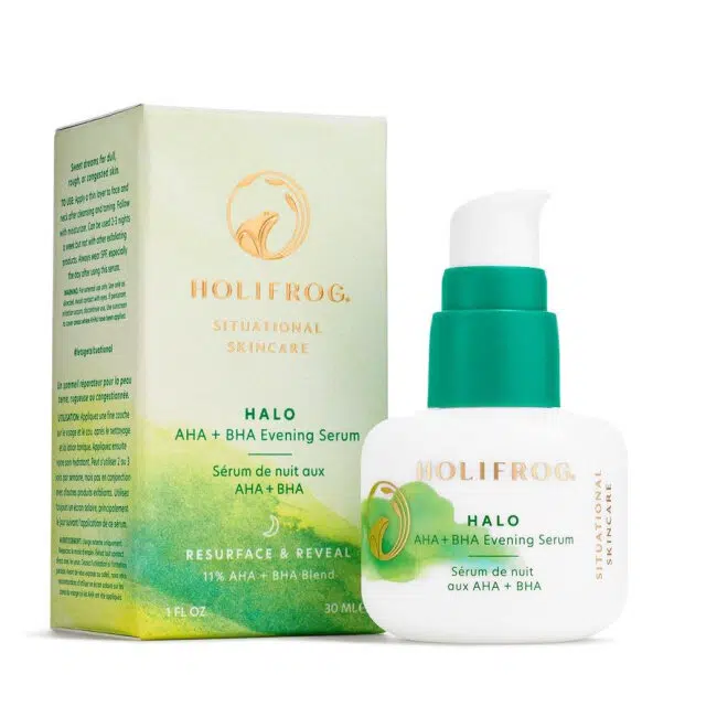 Нічна сироватка з AHA та ВНА кислотами HoliFrog Halo AHA + BHA Evening Serum, 30 мл