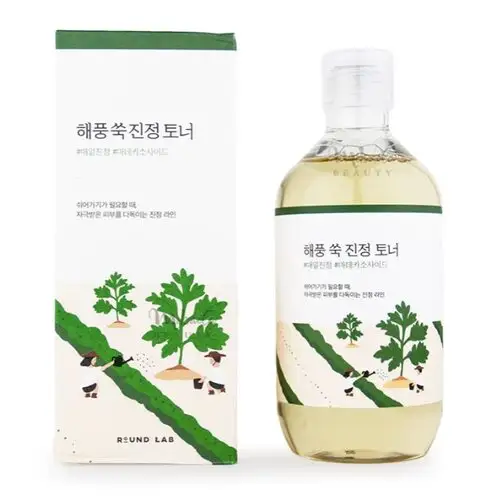 Успокаивающий тонер с морской полынью ROUND LAB Mugwort Calming Toner, 300 мл