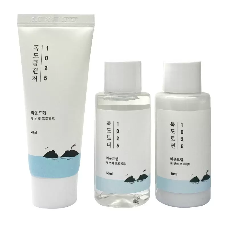 Набір мініатюр засобів із морською водою ROUND LAB 1025 Dokdo On The Go Kit