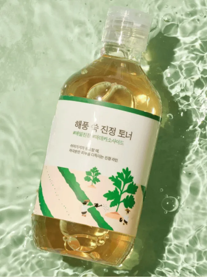 Успокаивающий тонер с морской полынью ROUND LAB Mugwort Calming Toner, 300 мл