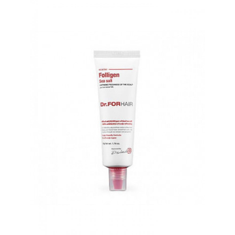 Пілінг для шкіри голови з частинками із солі мертвого моря Dr.Forhair Sea Salt Scaler