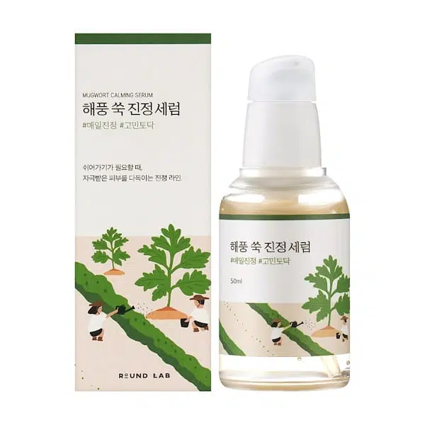 Успокаивающая сыворотка с полынью ROUND LAB Mugwort Calming Serum, 50 мл