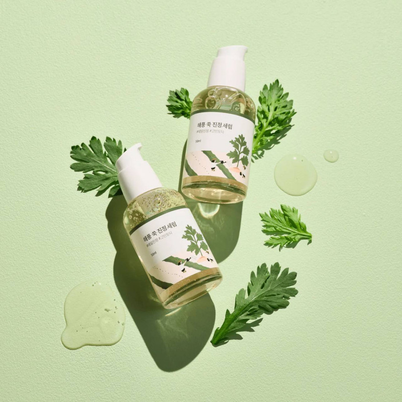 Заспокійлива сироватка з полином ROUND LAB Mugwort Calming Serum, 50 мл