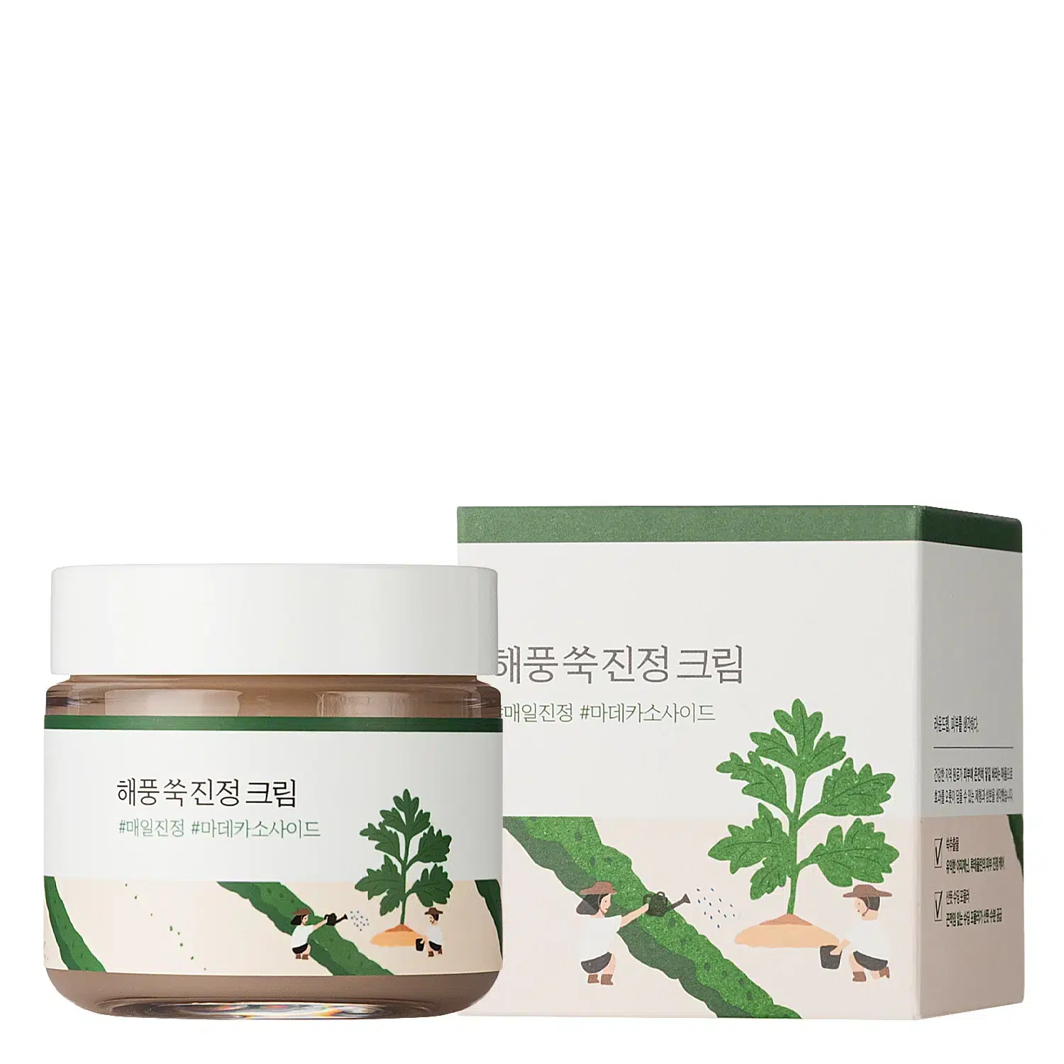 Заспокійливий крем із полином ROUND LAB Mugwort Calming Cream, 80 мл