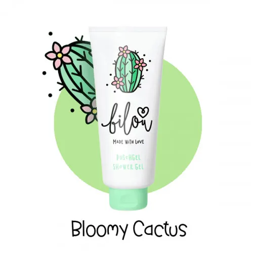 Гель для душу з ароматом солодких квітів кактуса Bilou Bloomy Cactus Shower Gel, 200 мл
