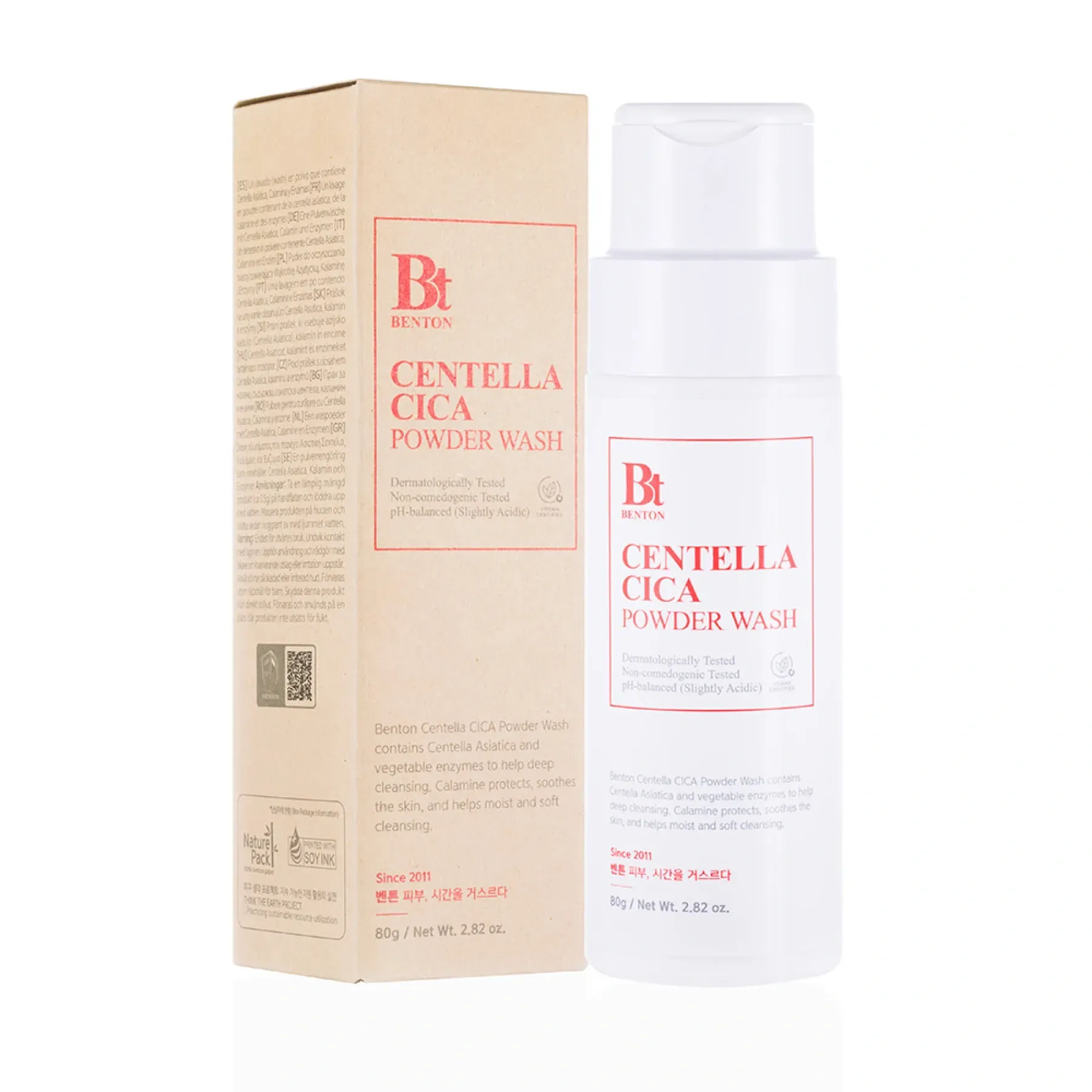 Энзимная пудра для умывания с центеллой Benton Centella CICA Powder Wash, 80 г