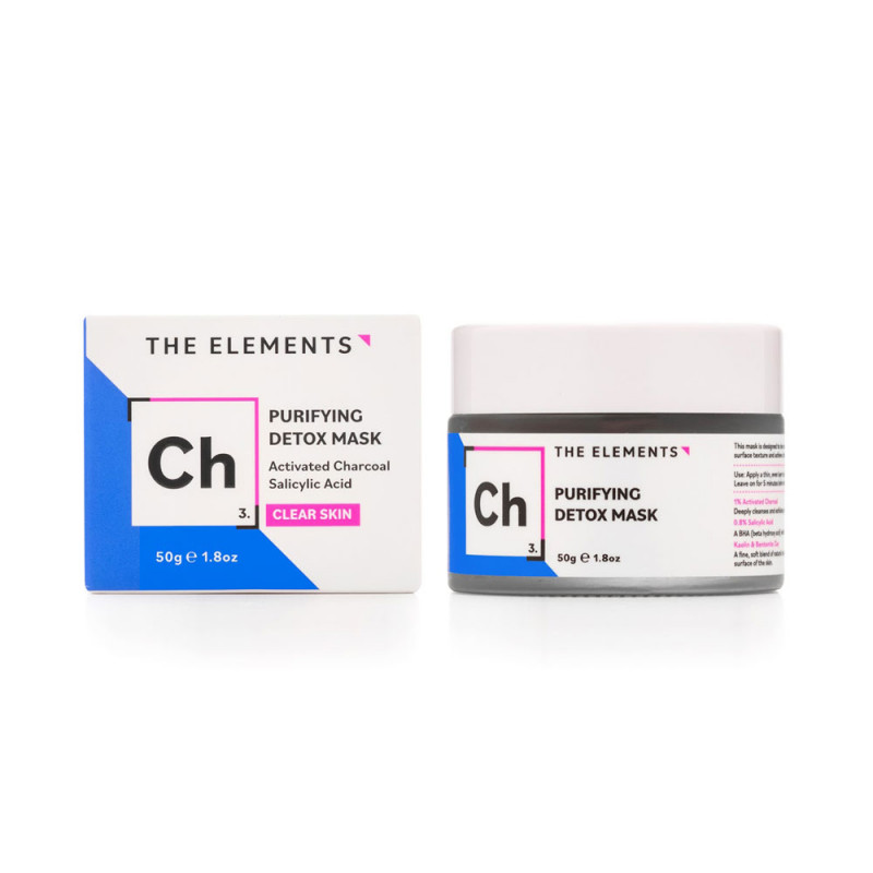 Глиняная очищающая маска с салициловой кислотой The Elements Purifying Detox Mask, 50 мл