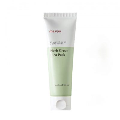 Маска глиняная успокаивающая с зеленым чаем Manyo Herb Green Cica Pack, 75 мл