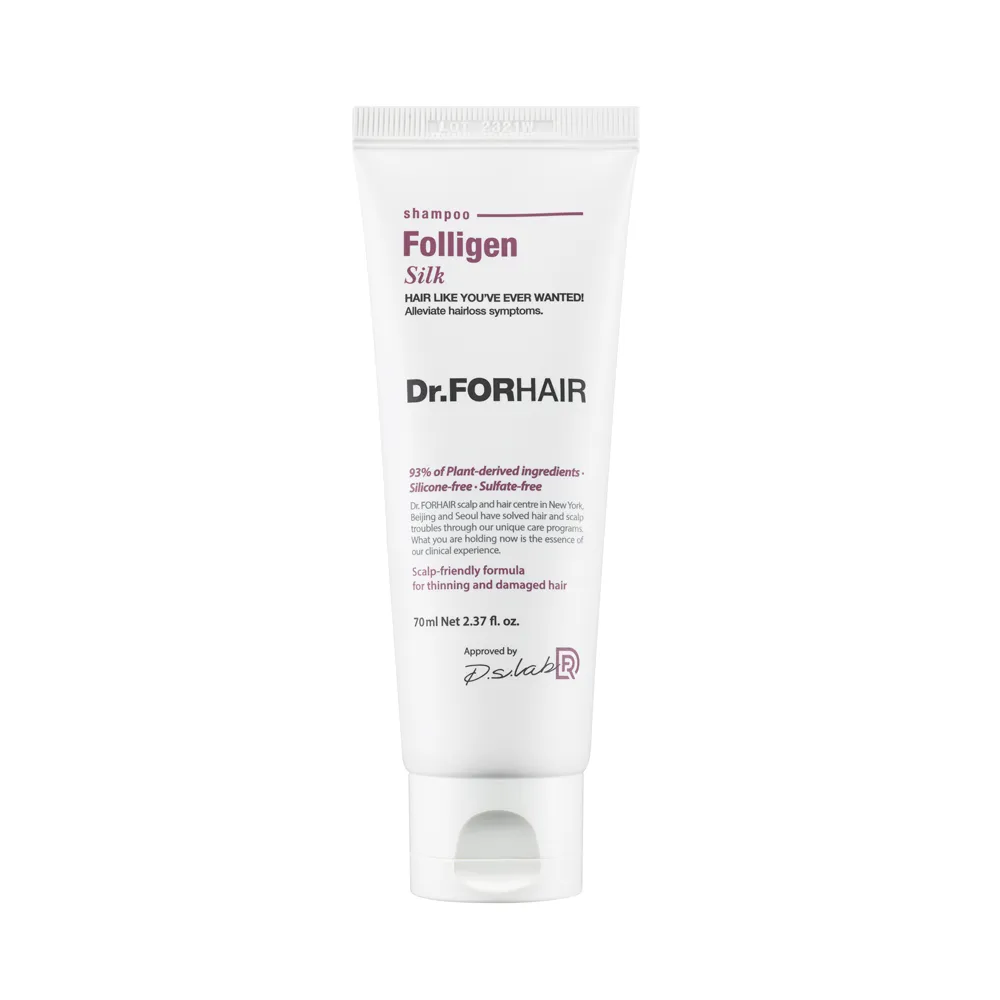 Шампунь для сухих и поврежденных волос Dr.FORHAIR Folligen Silk Shampoo - 70 мл