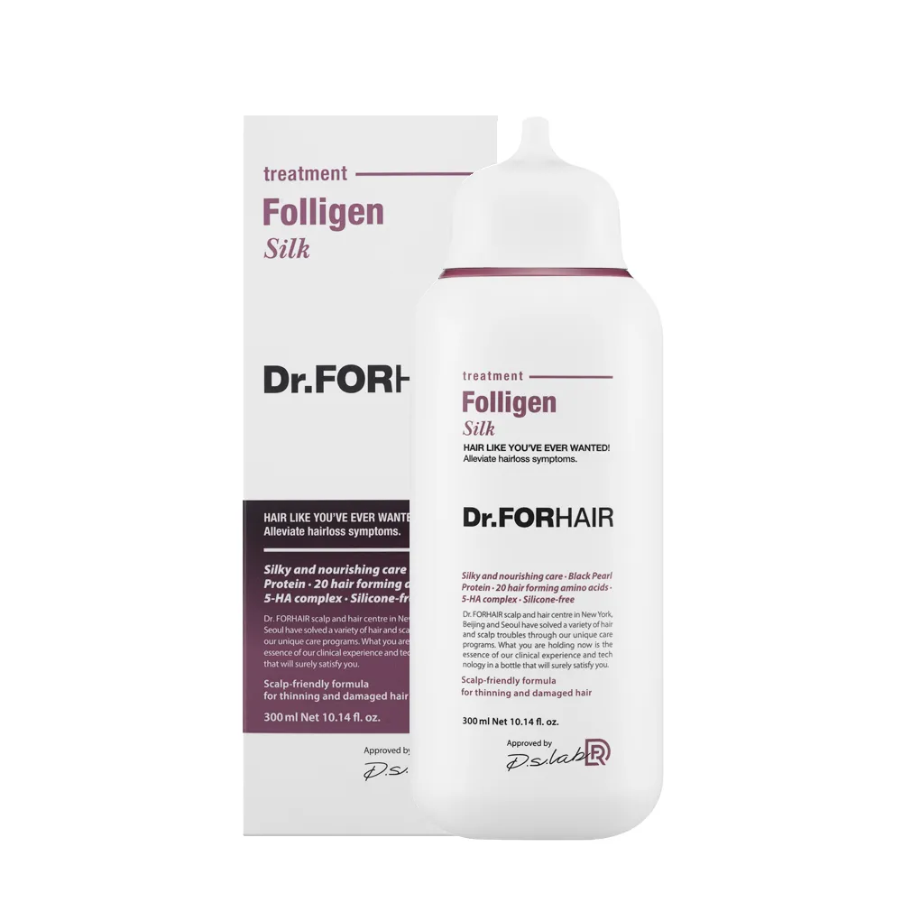 Відновлююча маска кондиціонер для пошкодженого волосся Dr.Forhair Folligen Silk Treatment
