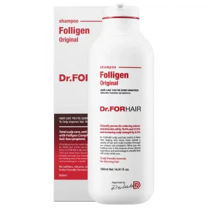 <span class="custom_title_one">FOLLIGEN SHAMPOO</span><span class="custom_title_two">Зміцнюючий шампунь проти випадіння волосся, 500 мл</span>