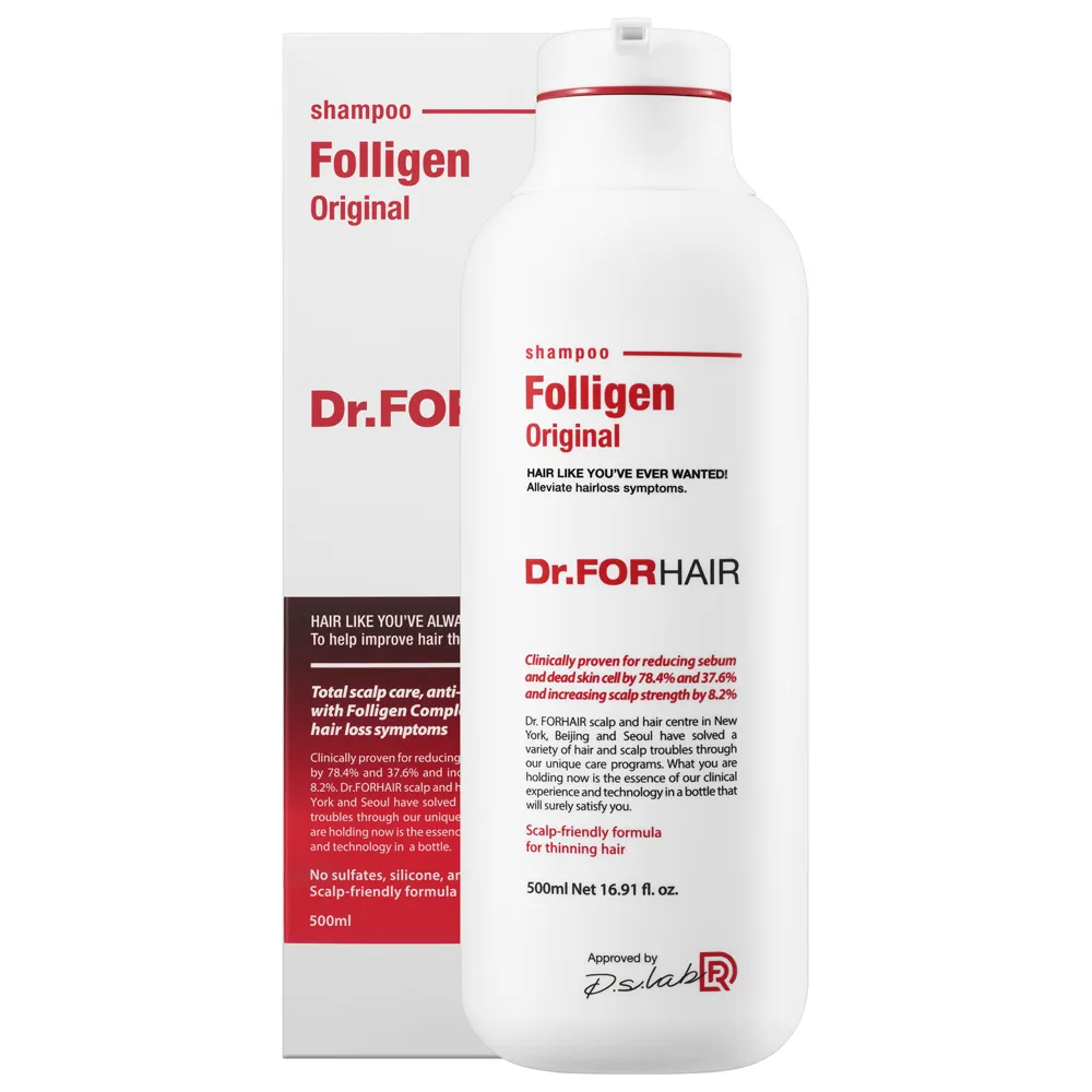 Укрепляющий шампунь против выпадения волос Dr.Forhair Folligen Shampoo - 500 мл