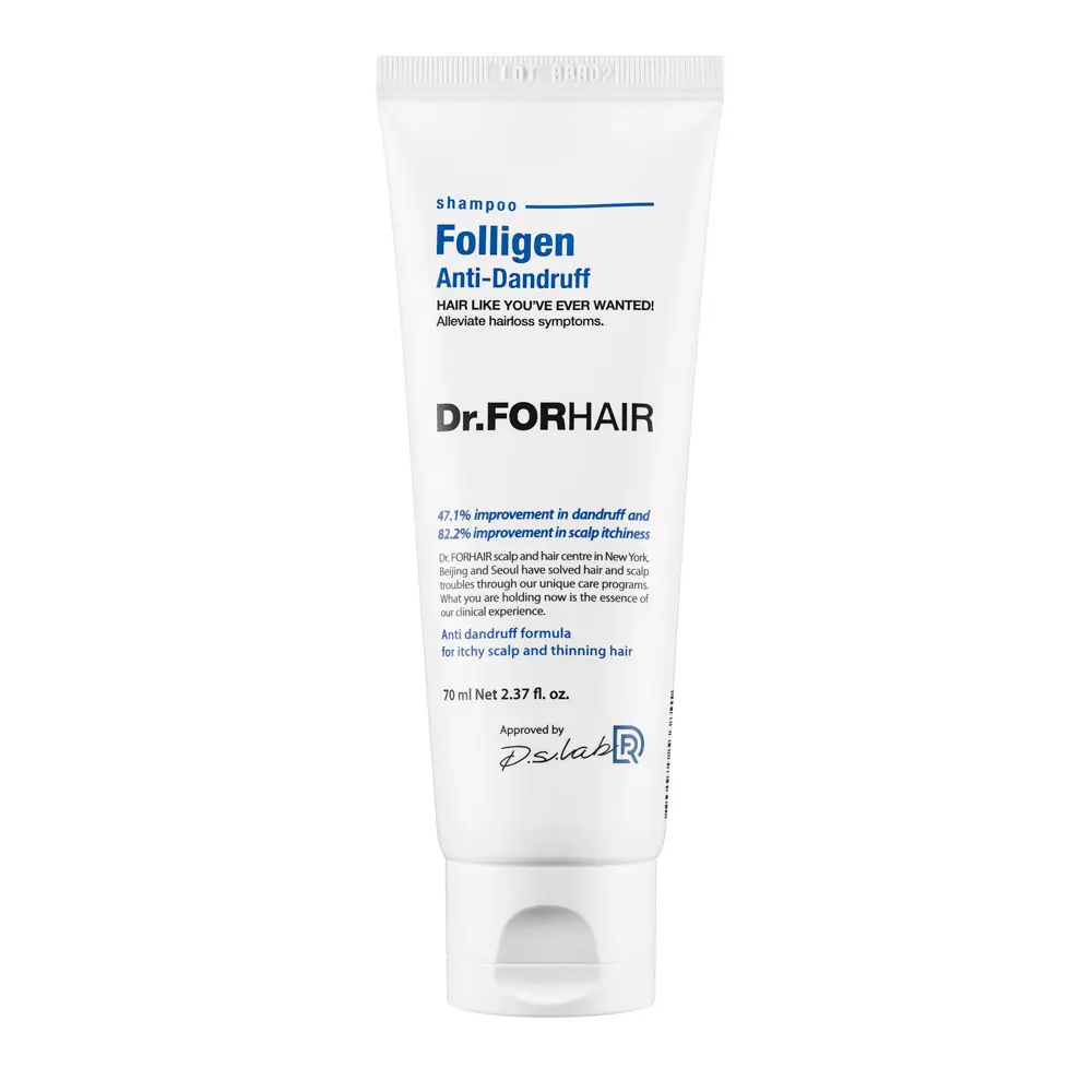 FOLLIGEN ANTI-DANDRUFF SHAMPOO<br>Шампунь проти лупи для ослабленого волосся, 70 мл