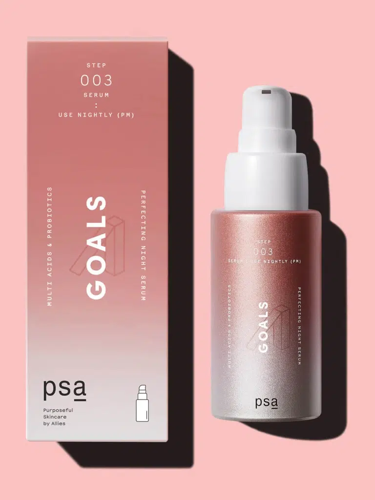 Нічна сироватка з пробіотиками та кислотами PSA Goals Multi Acids and Probiotics Perfecting Night Serum, 30 мл