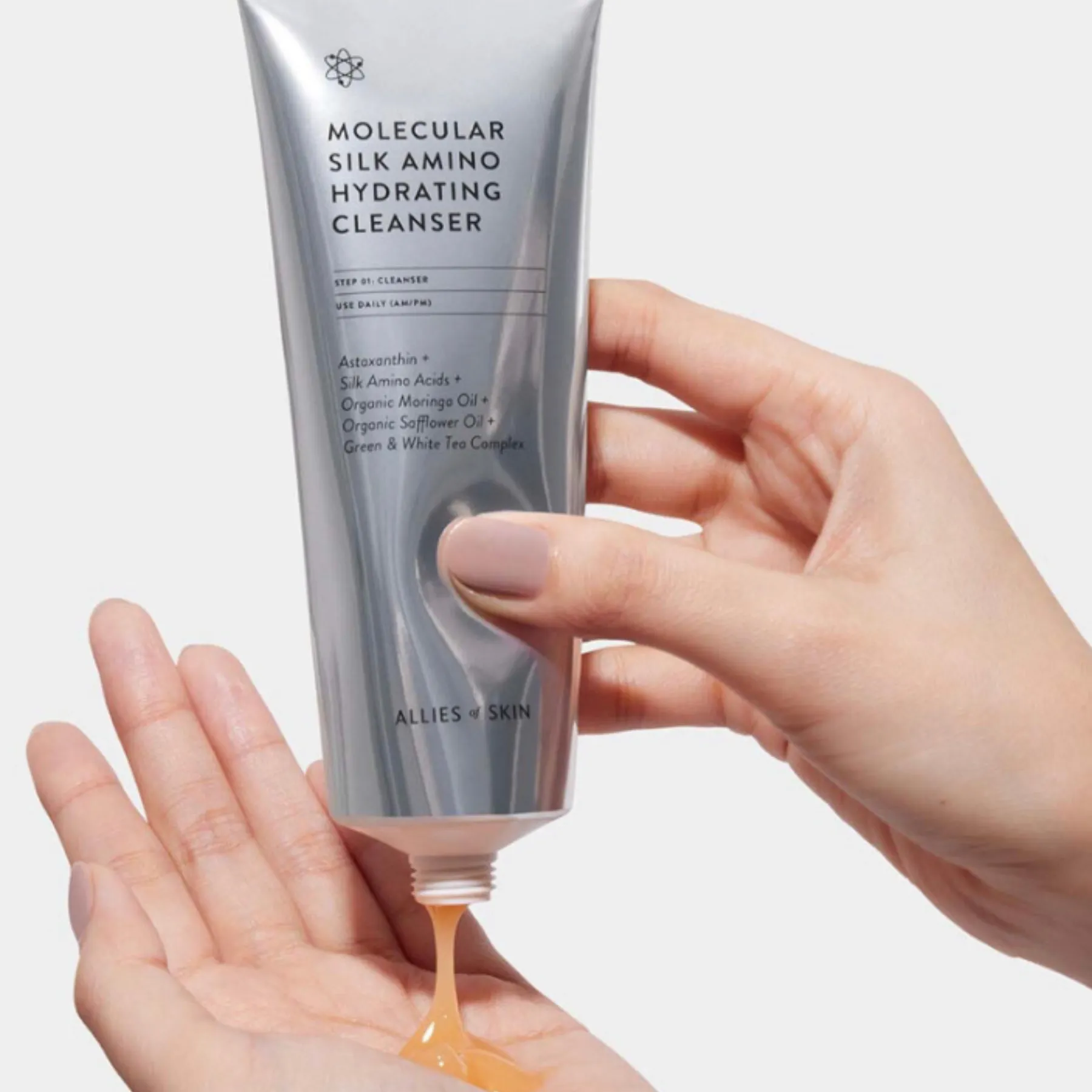 Очищуючий засіб Allies of skin Molecular Silk Amino Hydrating Cleanser