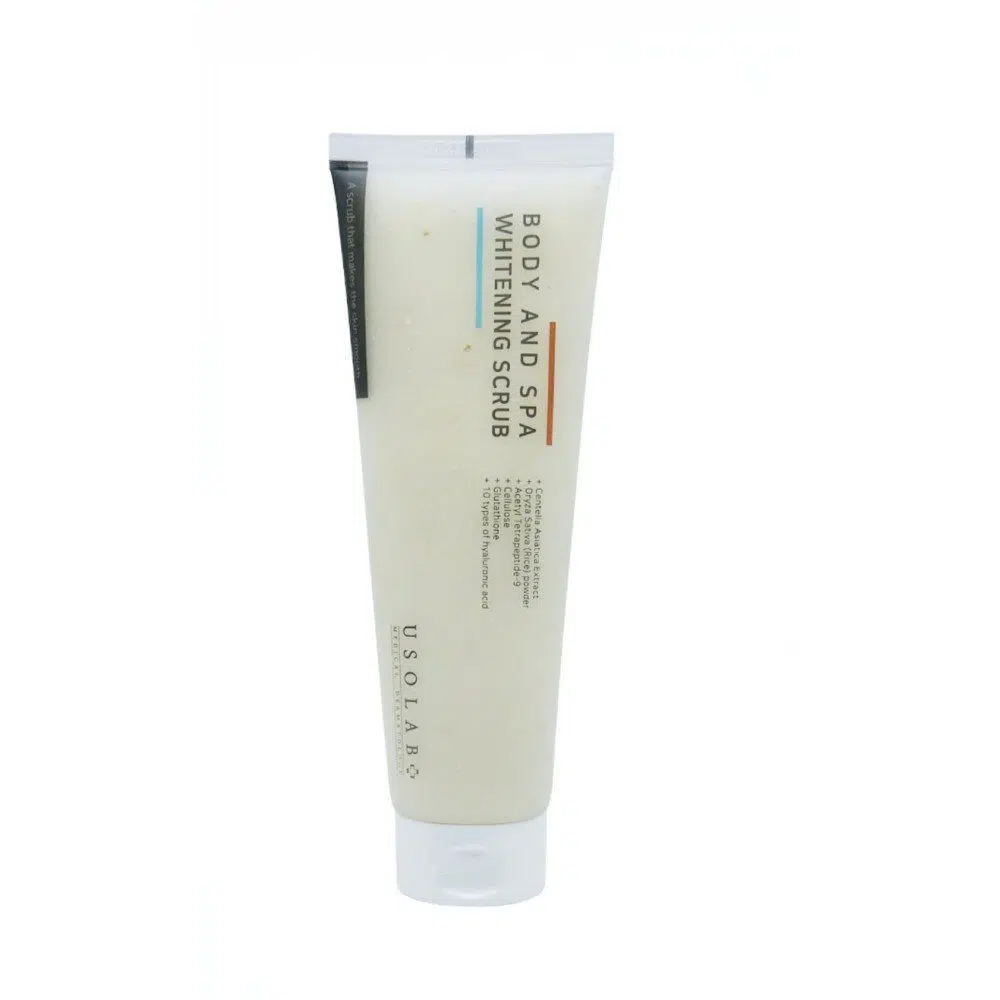 Омолаживающий и осветляющий скраб для тела Usolab Body and SPA Whitening scrub, 200 мл