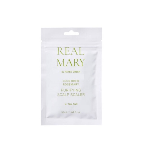 Очищающая маска для кожи головы с морской солью RATED GREEN Real Mary Cold Brewed Rosemary Purifyng Scalp Scaler - 50 мл