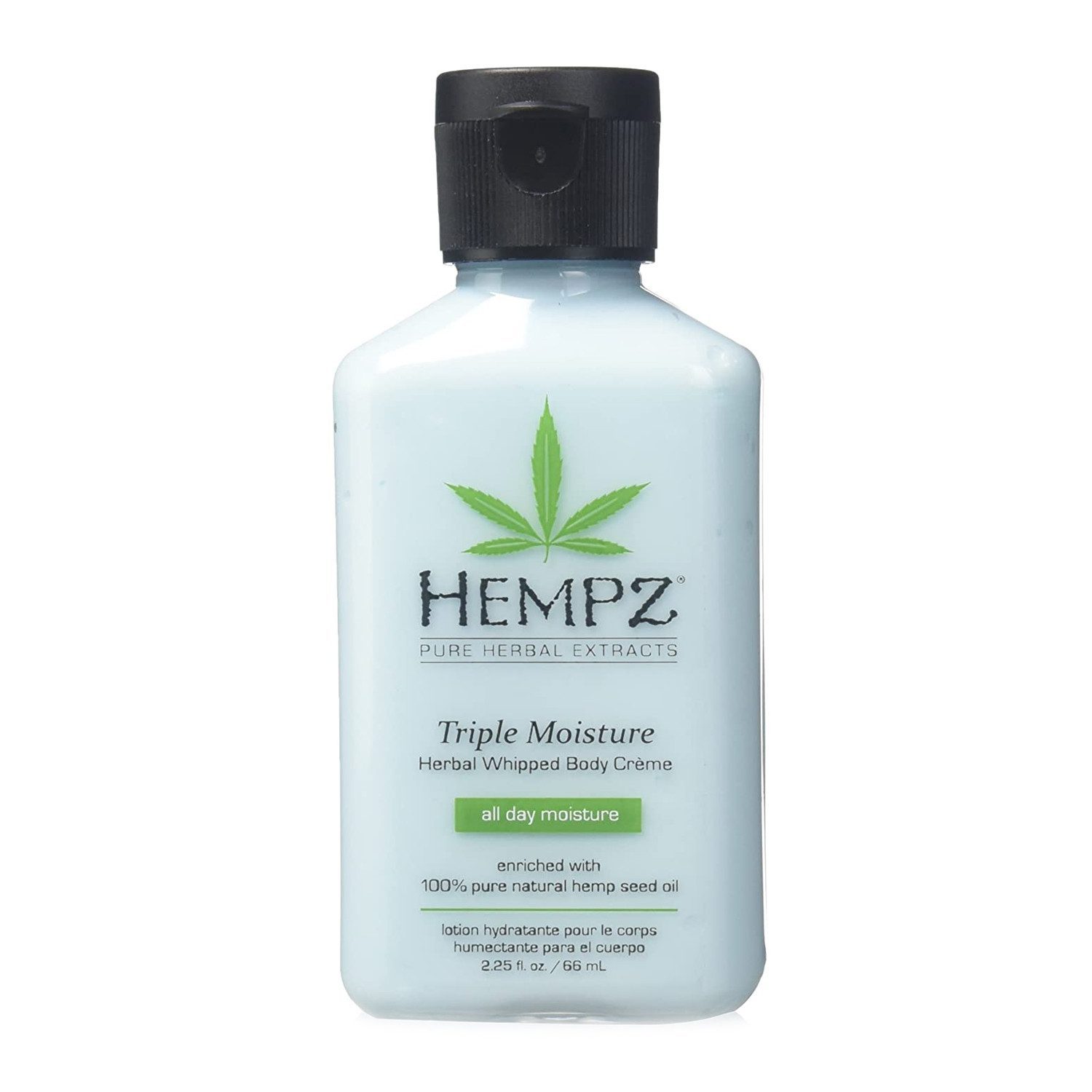 Нежный увлажняющий крем для тела тройного действия Hempz Triple Moisture Herbal Whipped Body Creme - 65 мл