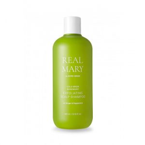 REAL MARY COLD BREWED ROSEMARY EXFOLIATING SCALP SHAMPOOГлубокоочищающий отшелушивающий шампунь с соком розмарина, 400 мл