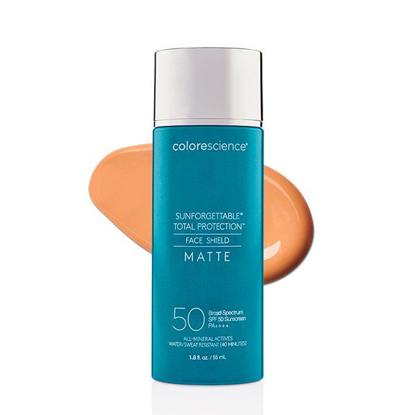 Сонцезахисний крем для обличчя з матуючим і тонуючим ефектом Colorescience Sunforgettable Face Shield SPF 50 Matte, 55 мл