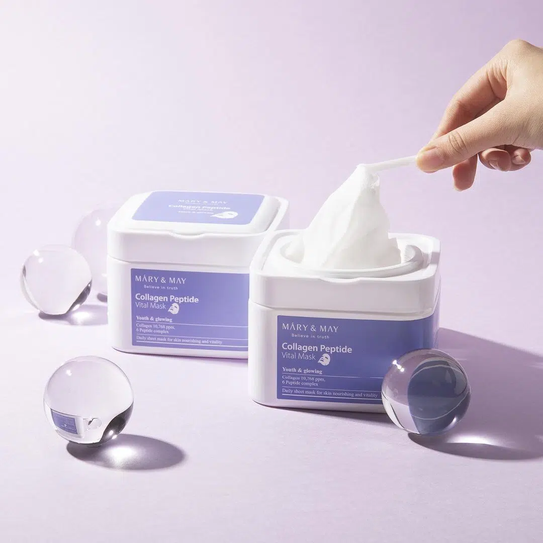 Маска с коллагеном и пептидами Mary & May Collagen Peptide Vital Mask, 30 шт