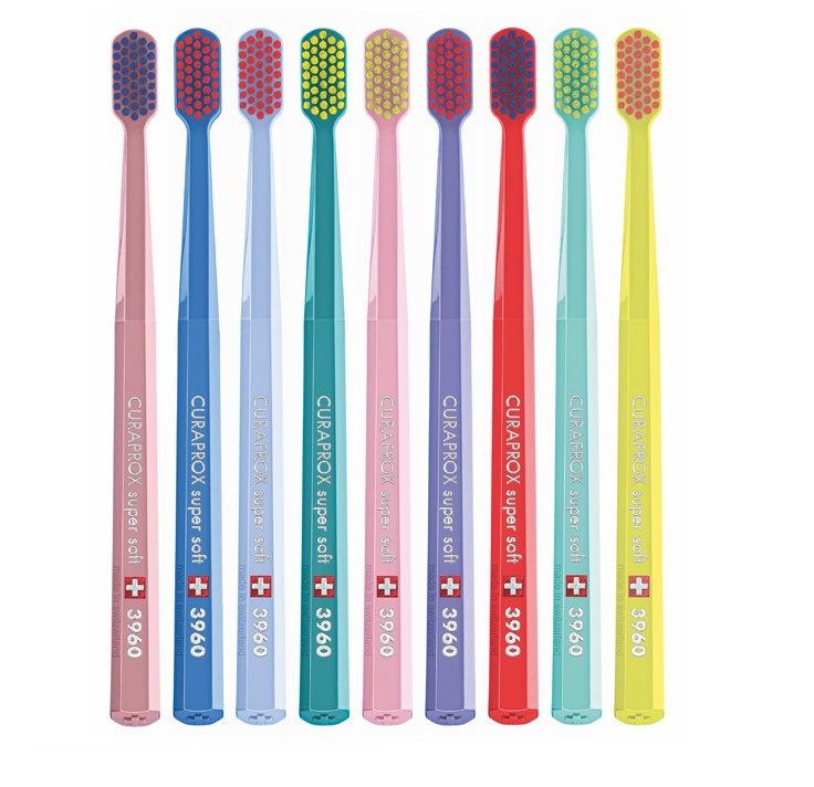 Зубная щетка Curaprox CS 3960 SUPER SOFT, D 0,12 ММ - Красная