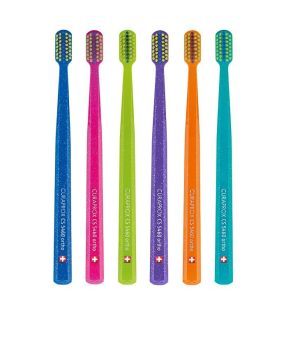 Ортодонтична зубна щітка з заглибленням - Синя