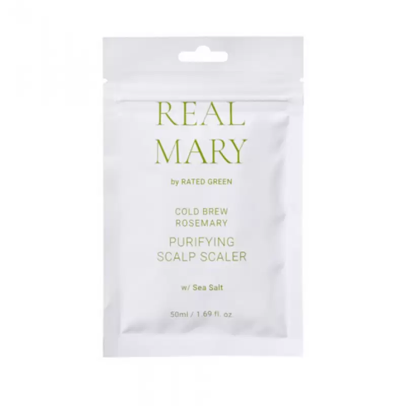 Очищаюча маска для шкіри голови з морською сіллю RATED GREEN Real Mary Cold Brewed Rosemary Purifyng Scalp Scaler