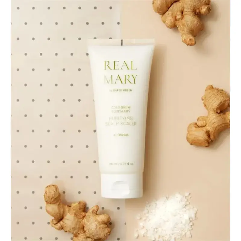 Очищаюча маска для шкіри голови з морською сіллю RATED GREEN Real Mary Cold Brewed Rosemary Purifyng Scalp Scaler