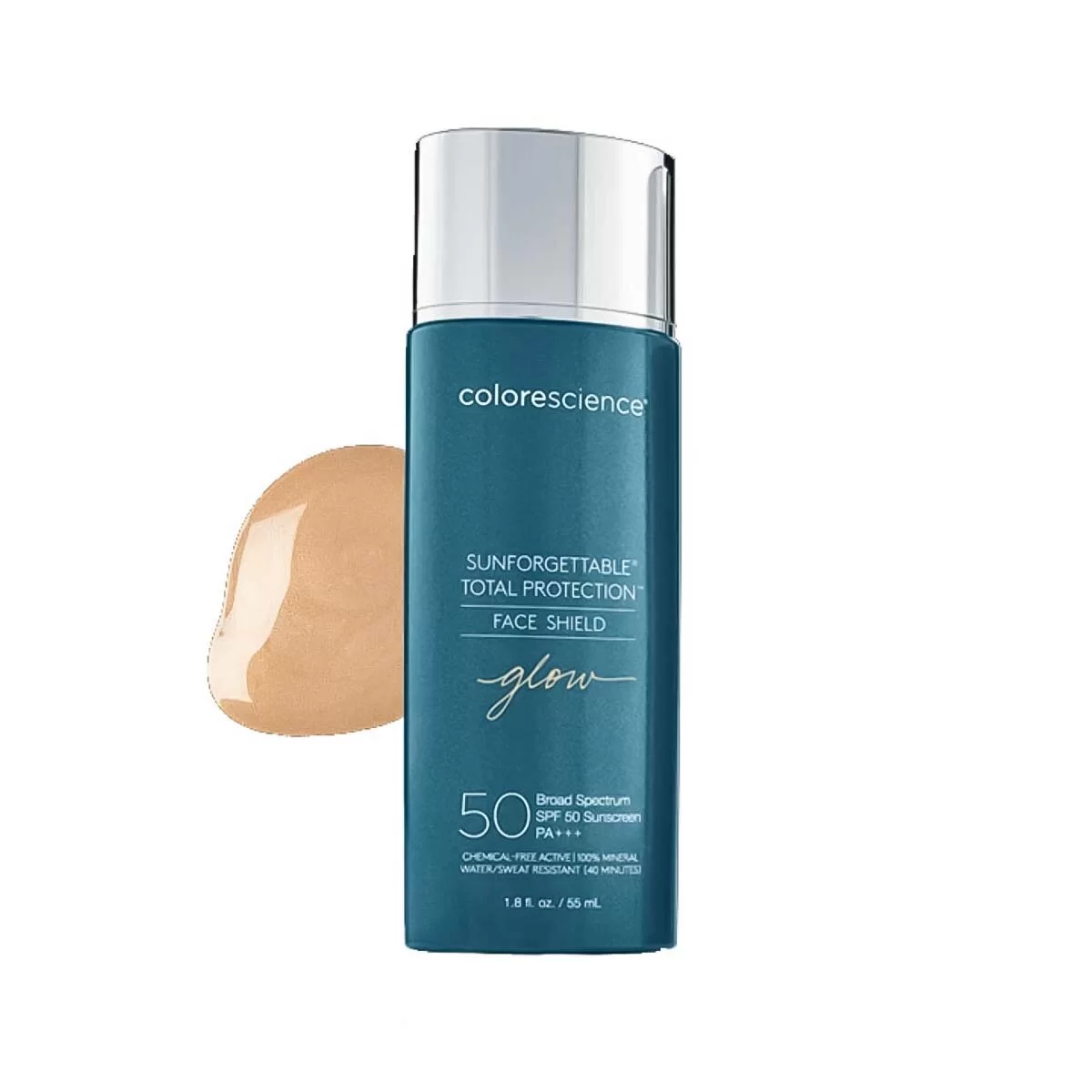 Сонцезахисний крем для обличчя з тонуючим ефектом Colorescience Sunforgettable Face Shield SPF 50 Glow, 55 мл